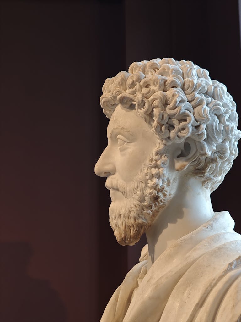 Side View of Marcus Aurelius Bust