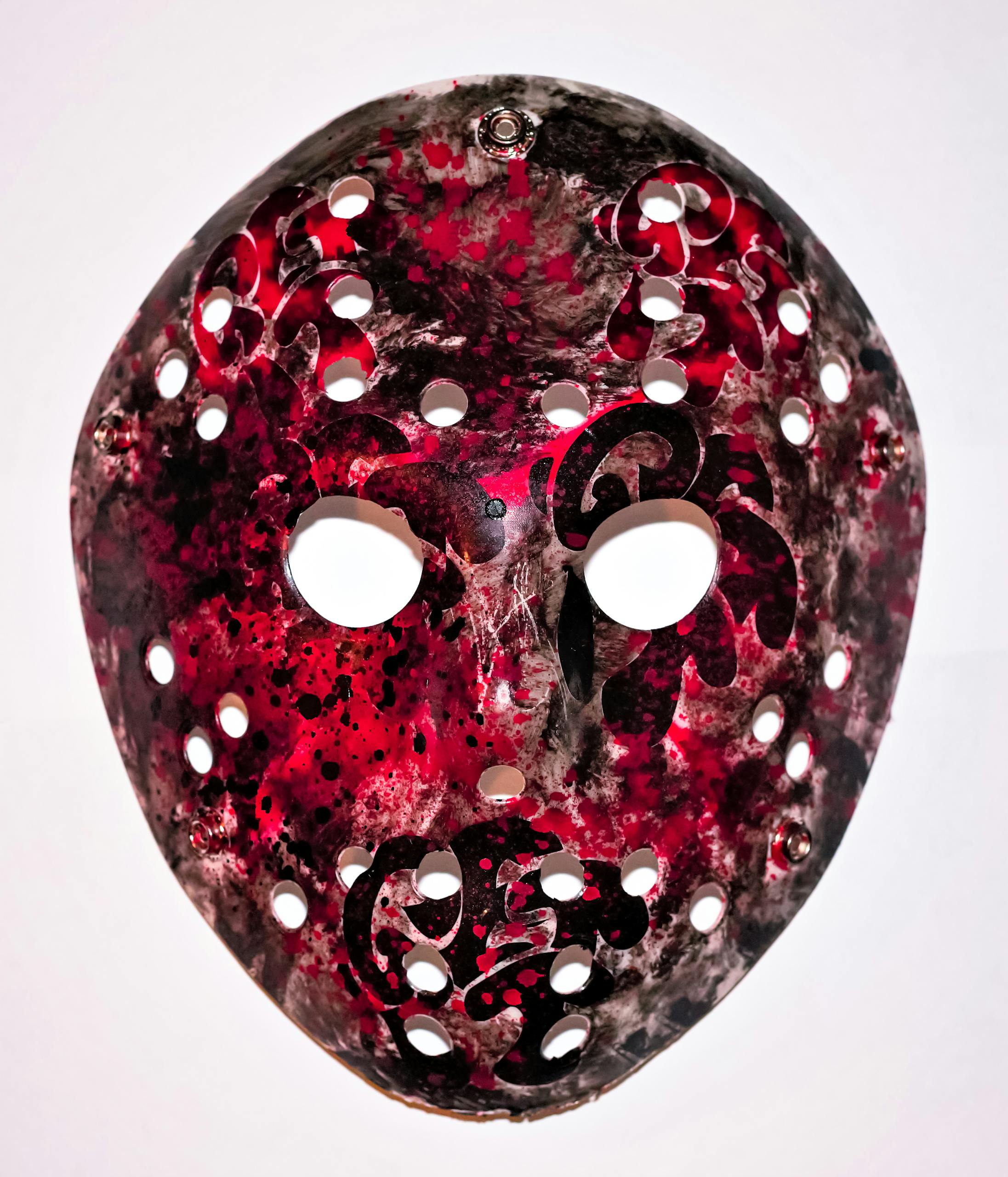 Red Mask with Holes